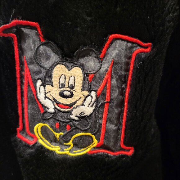 Vintage Mickey Mouse Unlimited Faux Fur Long Jacket Black Size Large - Picture 4 of 15